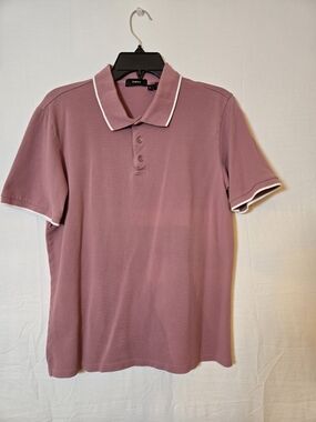 Theory Precise Tipped Pique Polo Shirt